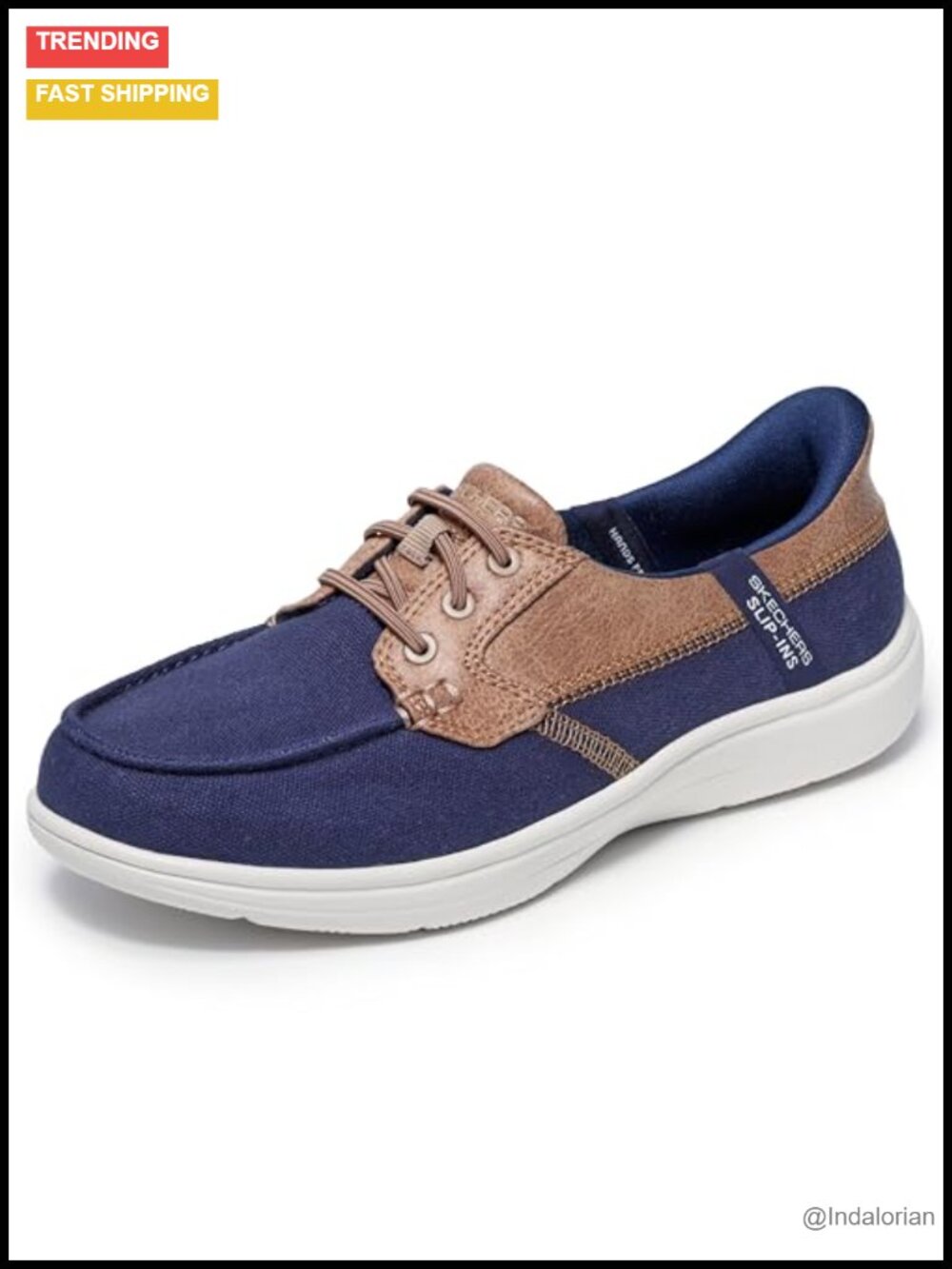 Hands Free Slip-Ins Vegan Leather Boat Shoe Casual Comfort Walking Loafer